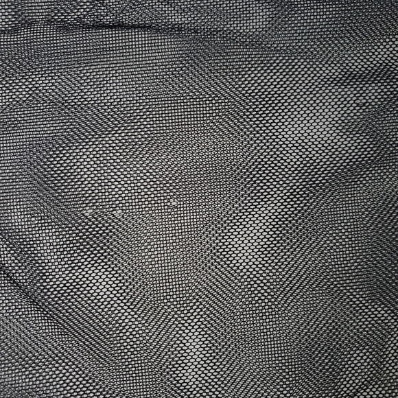 NWOT Lulus Elegant Indication Black Mesh Pearl One-Shoulder Midi Dress Sz L - Picture 15 of 15